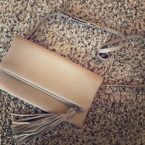 Gigi New York cross body tan bag